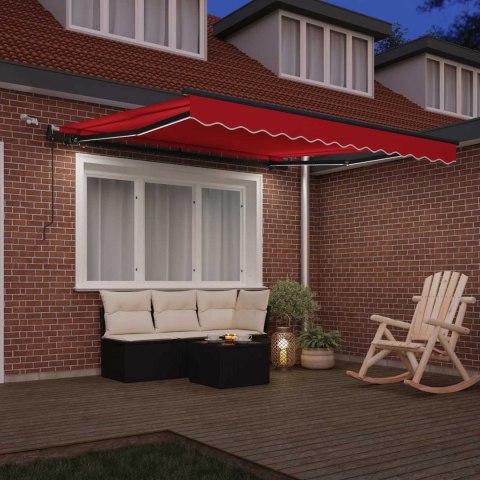 Tkanina Zadaszenia z Czerwony 300 x 250 cm Poliester