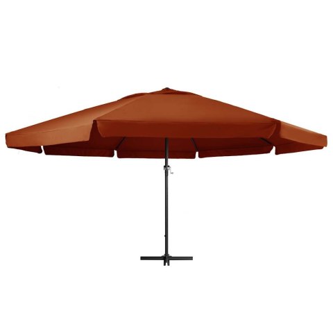 Parasol ogrodowy na aluminiowym słupku, 600 cm, terakota