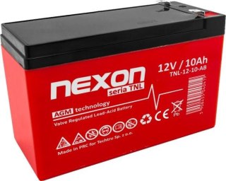 Akumulator żelowy Nexon AGM 12V 10Ah Long Life (12l) - głębokiego rozładowania i pracy cyklicznej