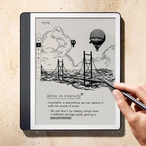 Czytnik Ebook New Kindle Scribe - 2024 release 10.2" glare-free 64GB Wi-Fi (Without Lockscreen Ads) with Premium Pen Tungsten + 