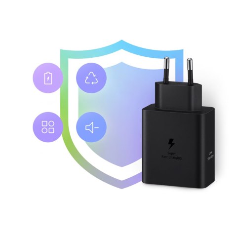 Ładowarka sieciowa Samsung Power Adapter Duo 2x USB-C 50W - czarna