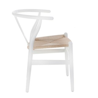 Krzesło Wicker Naturalne białe inspirowa