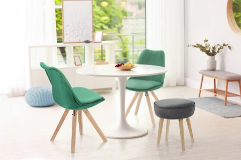 Stół Fiber o90 biały MDF