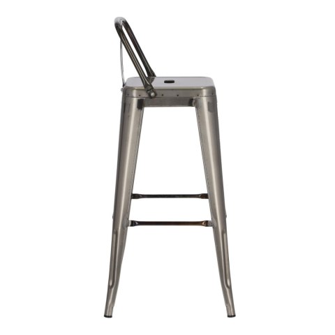 Hoker Paris Back Short 75cm metaliczny