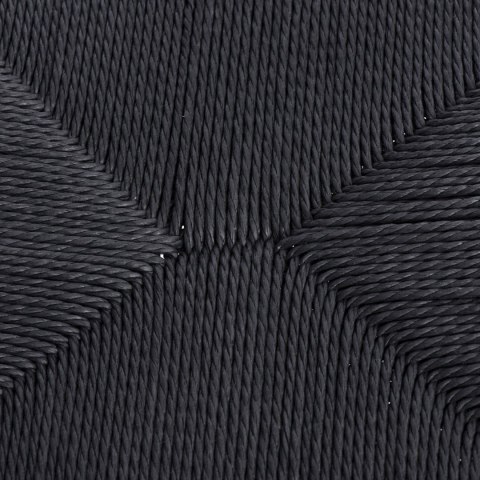 Krzesło Wicker Czarne czarny inspirowany