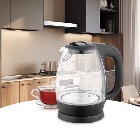 Czajnik elektryczny szklany 2200W MR-063-BLACK MAESTRO