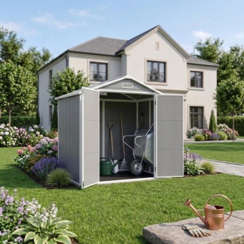 DOMEK OGRODOWY NARZĘDZIOWY 181x135x210CM SASKA GARDEN