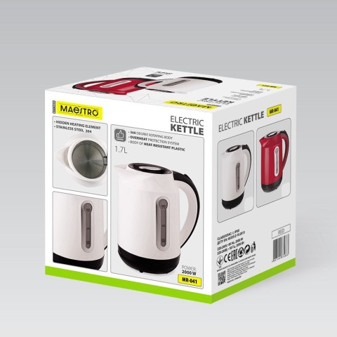 Czajnik elektryczny 1,7l 2000W MR-041-RED MAESTRO
