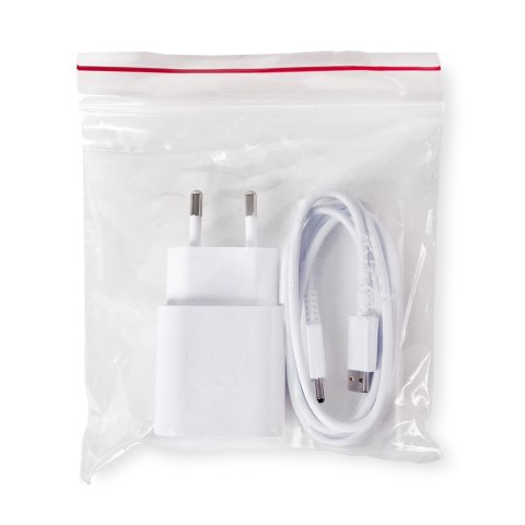 Ładowarka sieciowa Samsung USB-A 15W z kablem USB-A - USB-C - biała