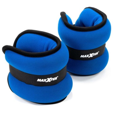 MAXXIVA Mankiety obciążające 2 x 1 kg, niebieskie
