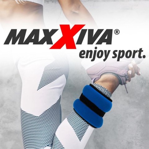 MAXXIVA Mankiety obciążające 2 x 1 kg, niebieskie