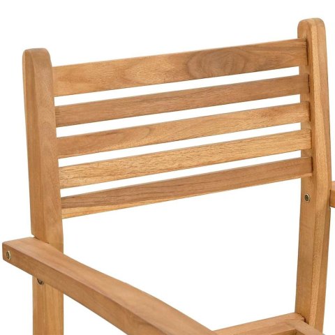 Krzesło 6 pcs Brązowy 56 x 55 x 90.5 cm Lite drewno teakowe