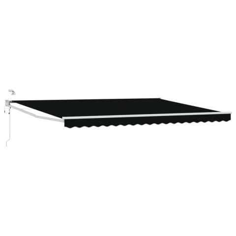 Markiza elektryczna z Czarny 4 × 3 m Aluminium