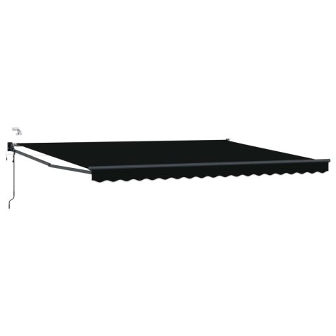 Markiza elektryczna z Czarny 4 × 3 m Aluminium