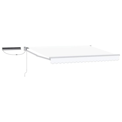 Markiza elektryczna Biały 3,5 x 2,5 m Aluminium