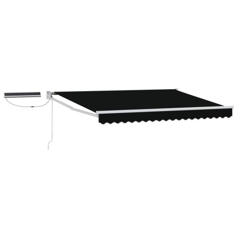 Markiza elektryczna Czarny 3,5 x 2,5 m Aluminium