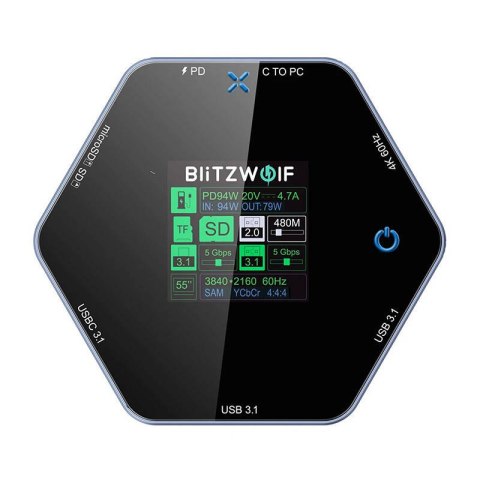 Stacja dokująca USB-C BLITZWOLF BW-TH16 8w1