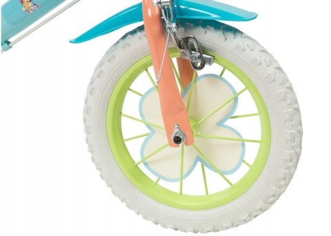 Rower dziecięcy TOIMSA Bluey 12" Błękitno-limonkowy