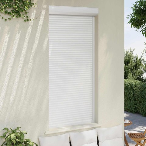 Roleta Biały 100 x 210 cm Aluminium i poliuretan