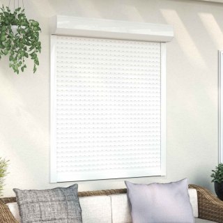 Roleta Biały 110 x 130 cm Aluminium i poliuretan