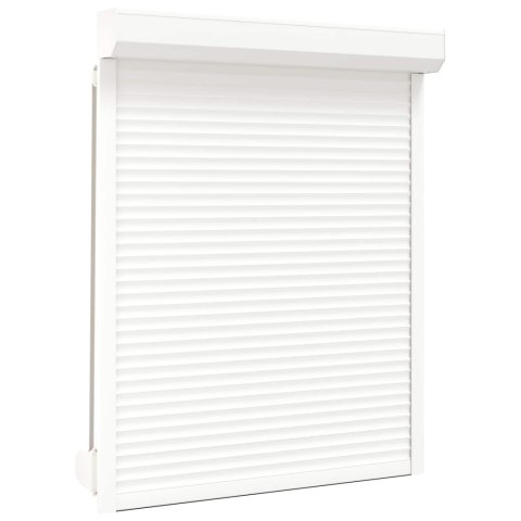 Roleta Biały 120 x 150 cm Aluminium i poliuretan