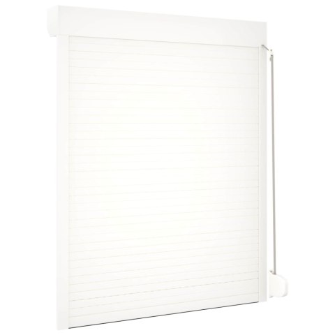 Roleta Biały 120 x 150 cm Aluminium i poliuretan