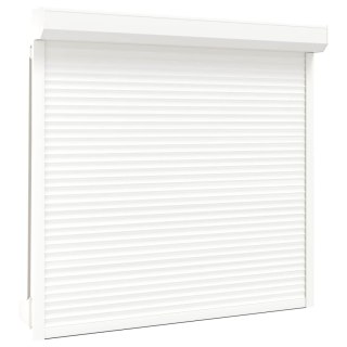 Roleta Biały 160 x 150 cm Aluminium i poliuretan
