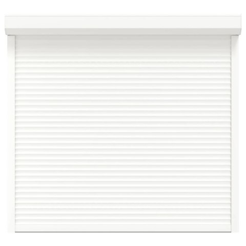 Roleta Biały 160 x 150 cm Aluminium i poliuretan
