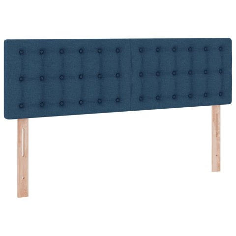 Łóżko z miejscem na przechowywanie i LED Niebieski 140 x 200 cm