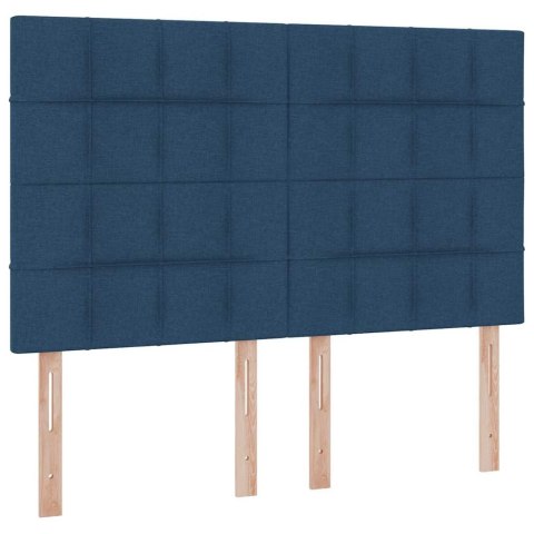 Łóżko z miejscem na przechowywanie i LED Niebieski 140 x 200 cm