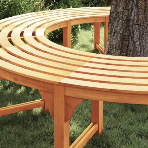 Ławka Drzewna 2 pcs Naturalny 160 x 80 x 45cm