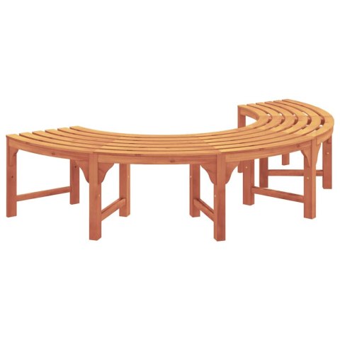 Ławka Drzewna 2 pcs Naturalny 160 x 80 x 45cm