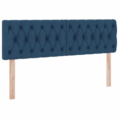Łóżko z miejscem na przechowywanie i LED Niebieski 140 x 200 cm