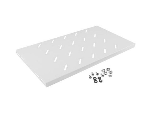 Półka do szaf 19" 450mm szara Lanberg (1U/486x270mm udźwig do 120kg, montaż 4-punktowy)