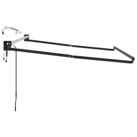 Elektryczna rama markizy składanej Antracyt 3 x 2,5 m Aluminium