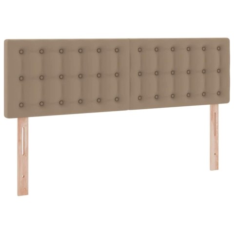 Łóżko z miejscem na przechowywanie i LED Kawowy 140 x 200 cm