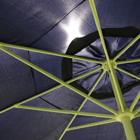 Parasol ogrodowy Garth niebieski z korbką 4 m