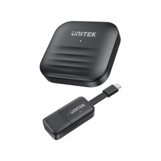 UNITEK BEZPRZEWODOWY NADAJNIK HDMI DO 50M, USB-C, CZARNY