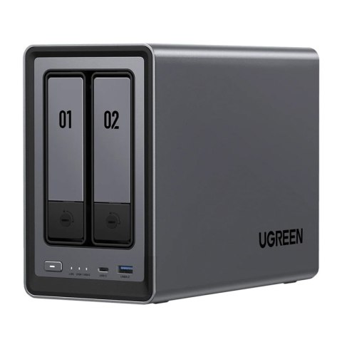 Serwer plików NAS Ugreen DXP2800, 2-dyskowy, Intel N100, 8GB DDR5, 2.5GbE, 4K HDMI