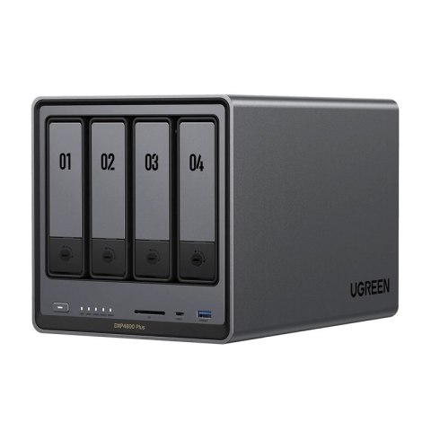 Serwer plików NAS Ugreen DXP4800 Plus, 4-dyskowy, Intel 8505, 8GB DDR5, 2.5GbE, 4K HDMI, SD 3.0