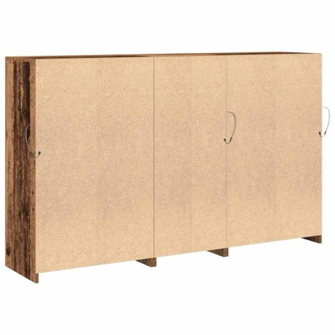 Komoda LED Ze LED Lights Stare drewno 162 x 37 x 100 cm