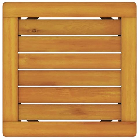 Leżak 3 pcs Brązowy Lite Drewno Akacji