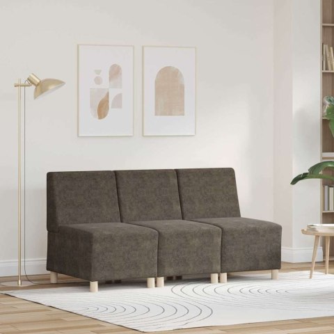 Modułowa sofa bez podłokietników 3 pcs Ciemnoszary