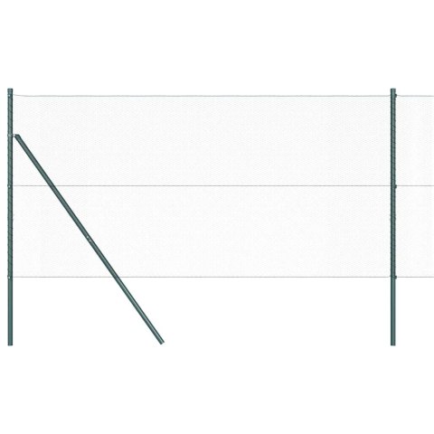 Słupek ogrodzeniowy. Szary 50 x 1,4 m (siatka 13 mm) Stal i PVC