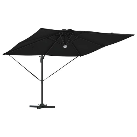Parasol Roma Czarny 286 x 284 x 270 cm Aluminium i Poliester