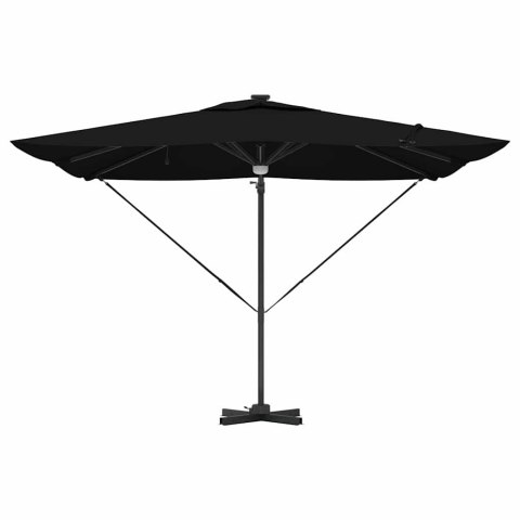 Parasol Roma Czarny 286 x 284 x 270 cm Aluminium i Poliester