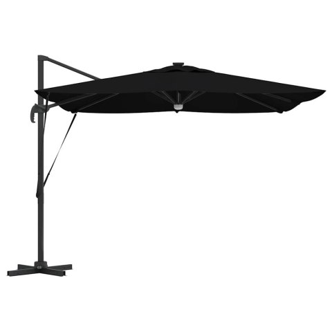 Parasol Roma Czarny 286 x 284 x 270 cm Aluminium i Poliester