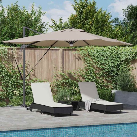 Parasol Roma Ze LED Lights Ciemnoszary 286 x 284 x 270 cm
