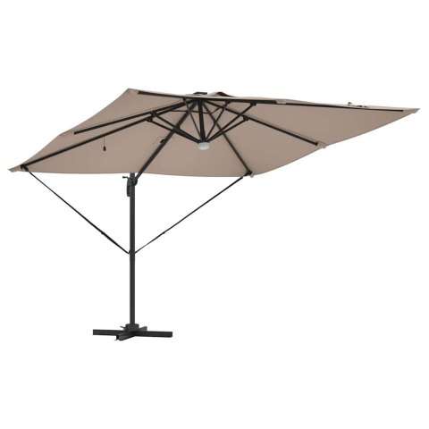 Parasol Roma Ze LED Lights Ciemnoszary 286 x 284 x 270 cm