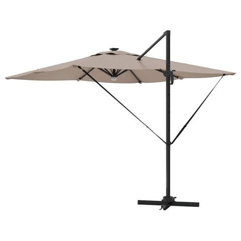 Parasol Roma Ze LED Lights Ciemnoszary 286 x 284 x 270 cm